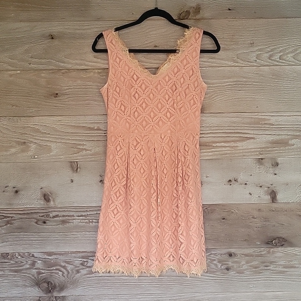 Altar'd State Orange Lace Dress Size Small
